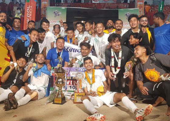 सगरमाथा युथ क्लबले दोस्रो पटक चुम्यो इटहरी गोल्डकपको उपाधि 