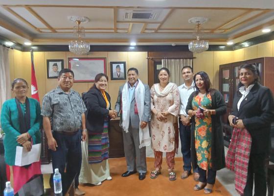 जरिवाना रकम फिर्ताको माग गर्दै उपप्रधान तथा गृहमन्त्रीलाई ज्ञापन पत्र