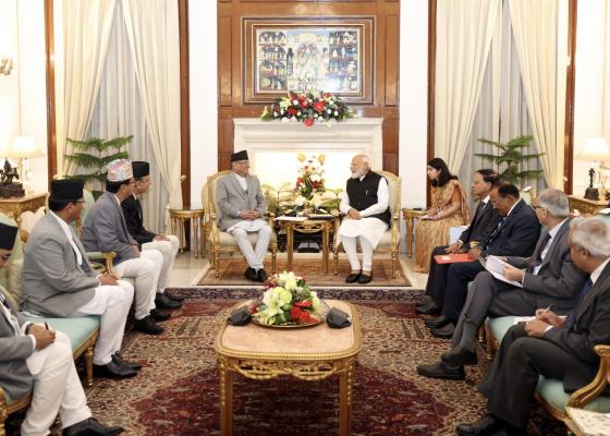प्रधानमन्त्री प्रचण्डको भारत भ्रमणः  ऊर्जा व्यापारमा ऐतिहासिक सहमति