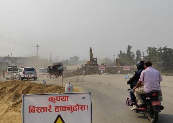 एसियाली राजमार्गको काम सुस्त