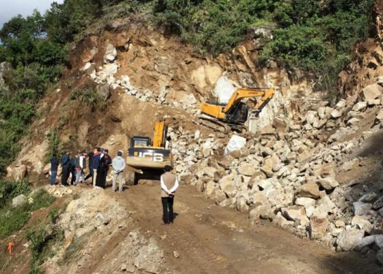 भेडेटार–रवि–राँके सडक पुनः अवरुद्ध,पहिरो हटाउन समय लाग्ने