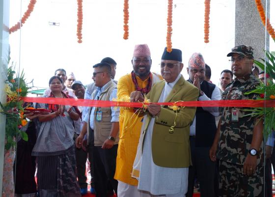 प्रधानमन्त्रीले गरे जीवन विकास सामुदायिक अस्पतालको उद्घाटन