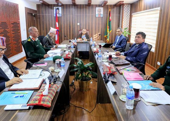 सुरक्षा परिषद्को बैठकः  निर्वाचनमा सेना परिचालन गर्न सिफारिस