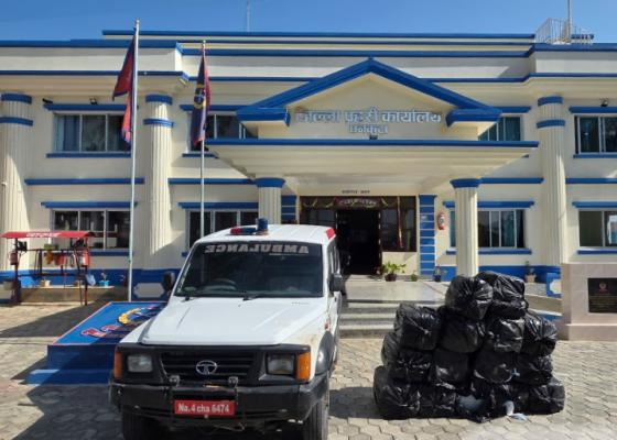 कोशीमा गाँजा बोक्ने साधन बन्यो एम्बुलेन्स