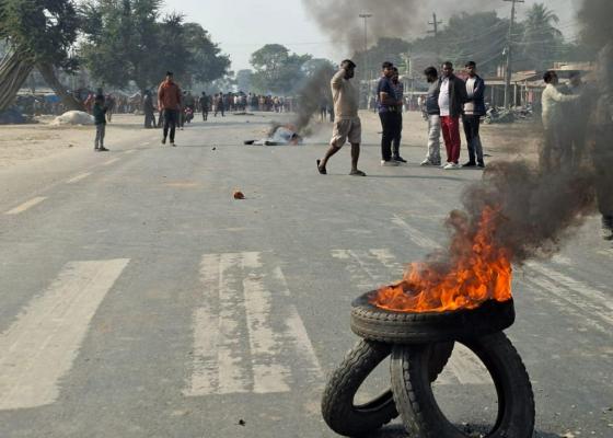 सशस्त्रले गोली चलाएपछि हिजो दिनभर अशान्त बन्यो सुनसरी