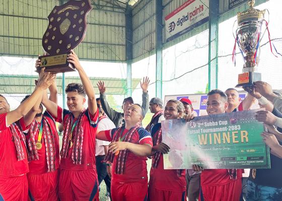 सुब्बा कप फुटसलको उपाधि टिम एफलाई 