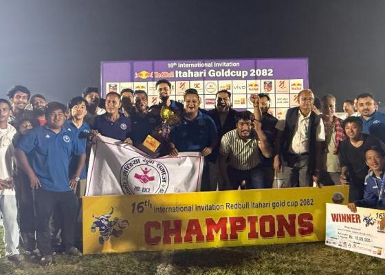 इटहरी गोल्डकपः उपाधि युवा समाज मोरङको पोल्टामा 