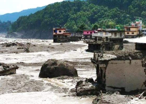 भोटेकोशी बाढीः उत्पादन क्षेत्रमा डेढ खर्ब क्षतिको अनुमान