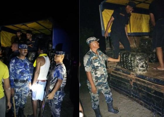 सप्तरीबाट १४ सय किलो गाँजासहित एक जना पक्राउ