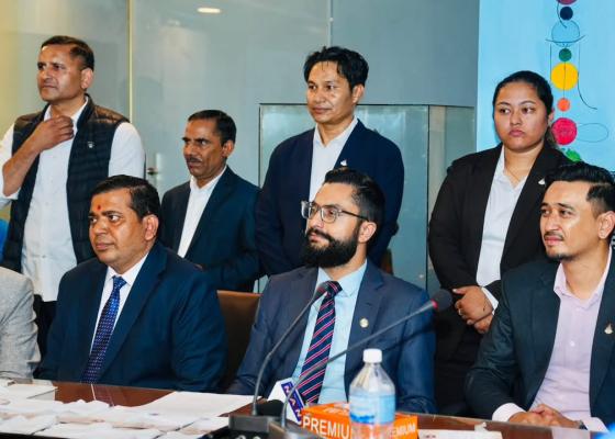 एसियाली खेलकुदमा जाने नेपाली टोलीलाई मन्त्री पोखरेलको बिदाइ