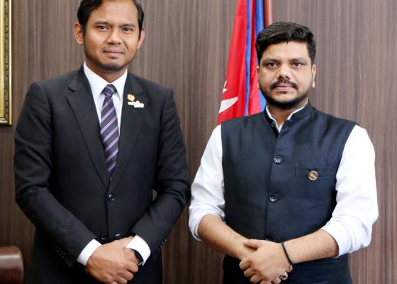 मलेसियाका कार्यवाहक राजदूत र युवा, श्रम तथा रोजगार मन्त्री बिच भेटवार्ता मलेसियाका कार्यवाहक राजदूत र युवा, श्रम तथा रोजगार मन्त्री बिच भेटवार्ता